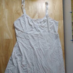 Vintage 70s Shadow Line Nightgown Lingerie Top Lace Trim